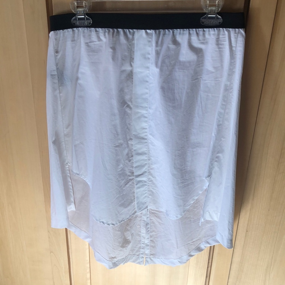 White and black men’s button down style skirt